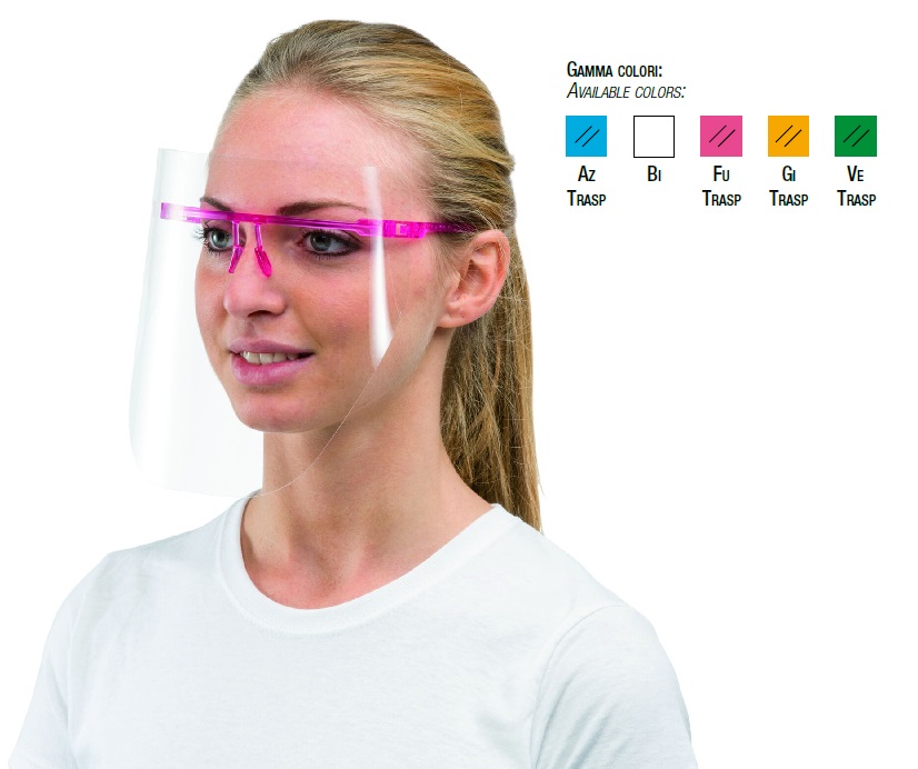 1 MONTATURA FUSCIA + 6 VISIERE