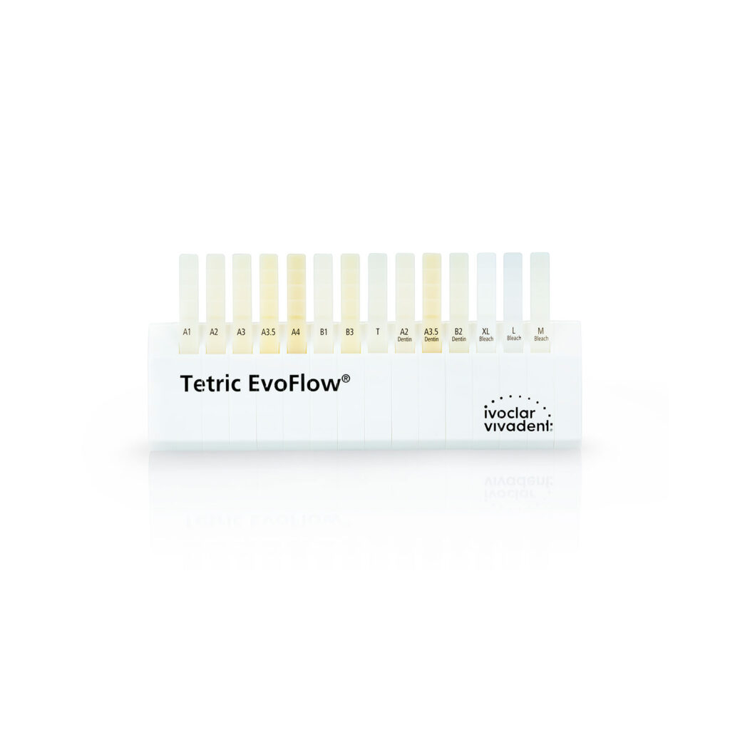 Tetric EvoFlow shade guide